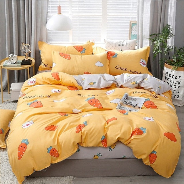 Solstice Home Textile Cartoon Polar bear Bedding Sets Children's Beddingset Bed Linen Duvet Cover Bed Sheet Pillowcase/bed Sets