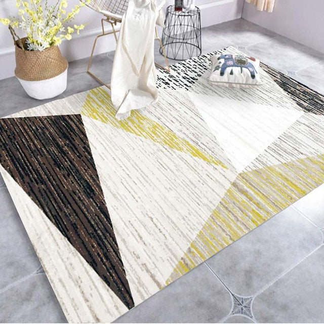 Creative Art Zebra Geometric Carpet For Living Room Bedroom Anti-slip Floor Mat Fashion Kitchen Carpet Area Rugs
