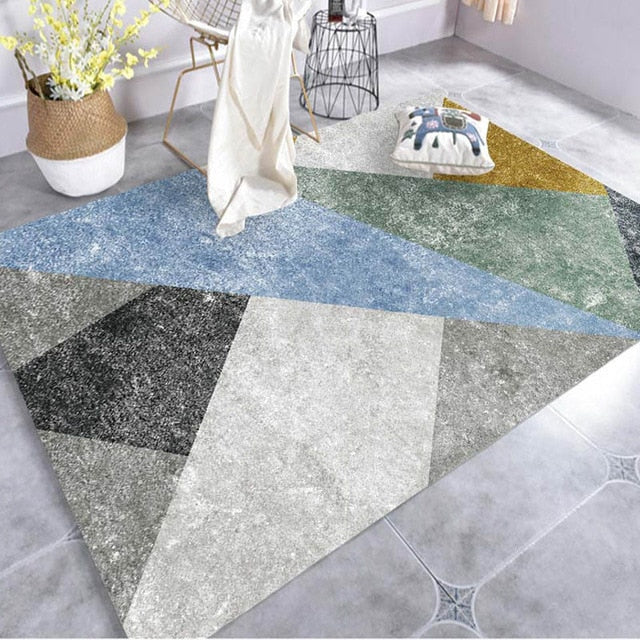 Creative Art Zebra Geometric Carpet For Living Room Bedroom Anti-slip Floor Mat Fashion Kitchen Carpet Area Rugs