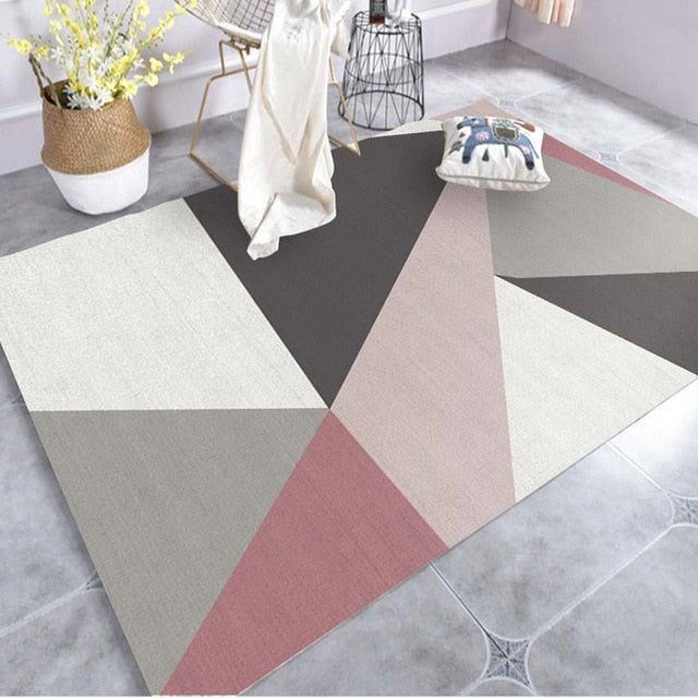 Creative Art Zebra Geometric Carpet For Living Room Bedroom Anti-slip Floor Mat Fashion Kitchen Carpet Area Rugs
