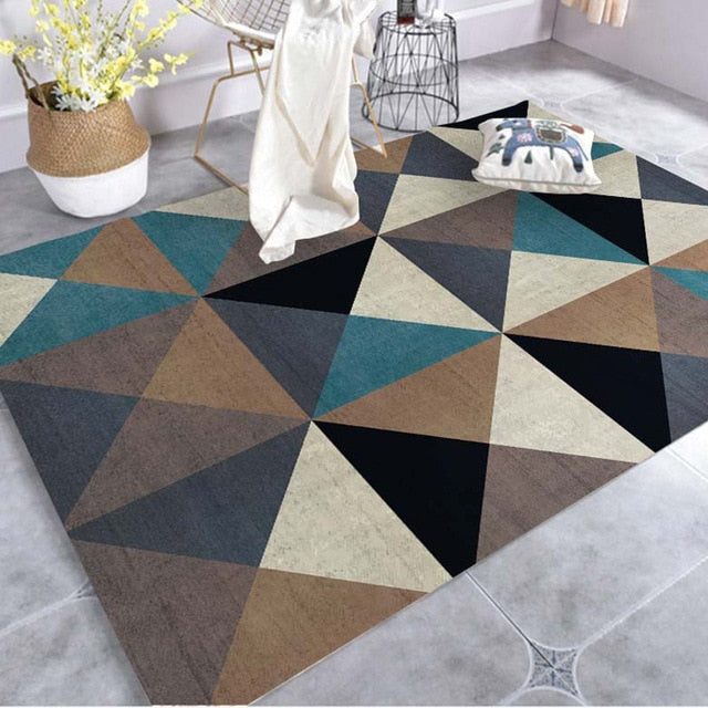 Creative Art Zebra Geometric Carpet For Living Room Bedroom Anti-slip Floor Mat Fashion Kitchen Carpet Area Rugs