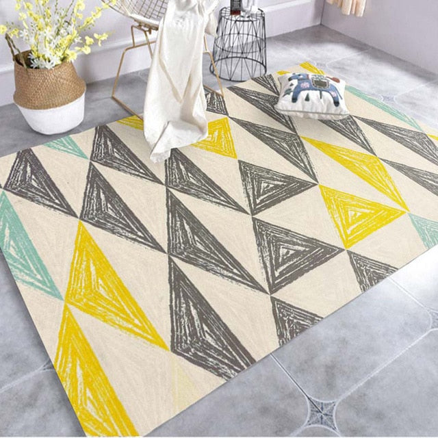 Creative Art Zebra Geometric Carpet For Living Room Bedroom Anti-slip Floor Mat Fashion Kitchen Carpet Area Rugs