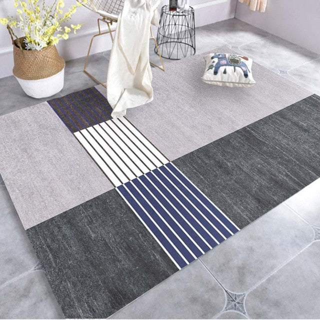 Creative Art Zebra Geometric Carpet For Living Room Bedroom Anti-slip Floor Mat Fashion Kitchen Carpet Area Rugs