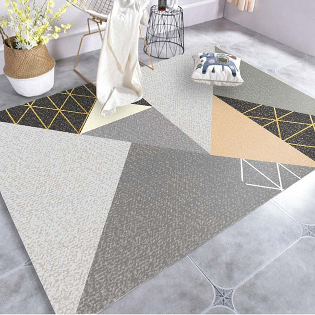 Creative Art Zebra Geometric Carpet For Living Room Bedroom Anti-slip Floor Mat Fashion Kitchen Carpet Area Rugs