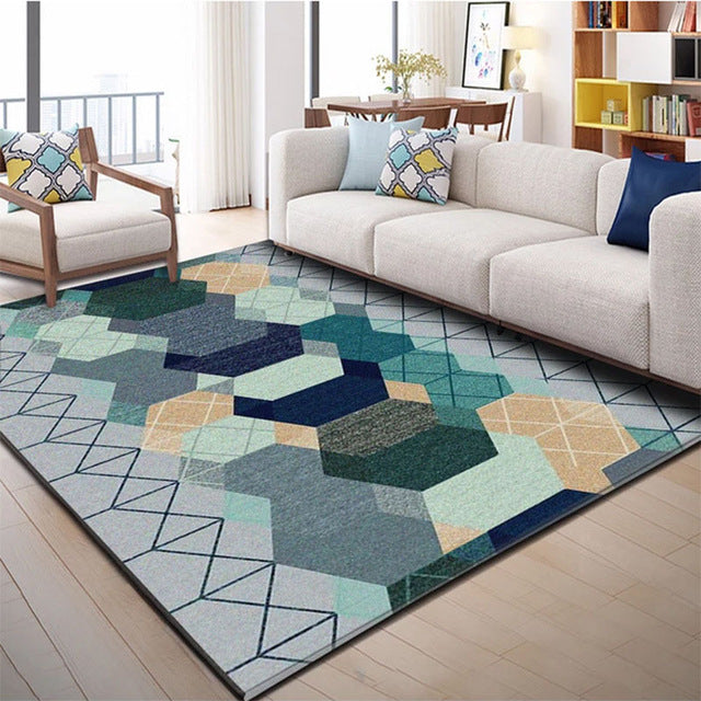 Creative Art Zebra Geometric Carpet For Living Room Bedroom Anti-slip Floor Mat Fashion Kitchen Carpet Area Rugs