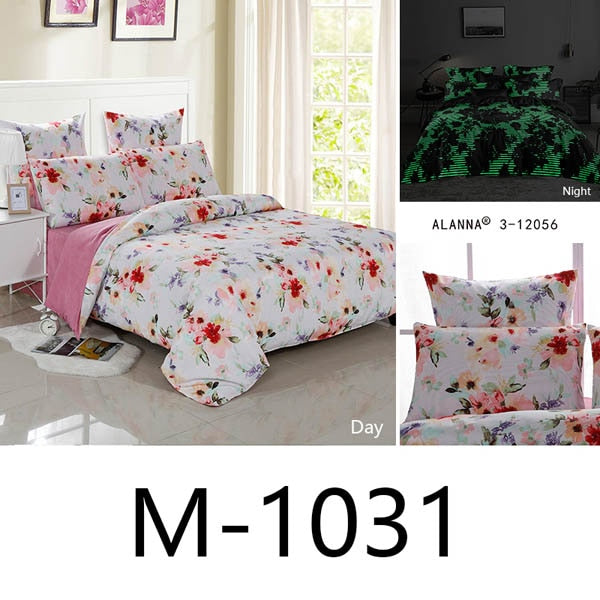 Alanna queen bedding set Luminous comforter euro pastel  sheets bed sheet king size double bedspread cover set