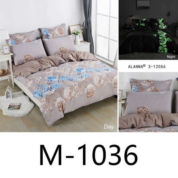 Alanna queen bedding set Luminous comforter euro pastel  sheets bed sheet king size double bedspread cover set