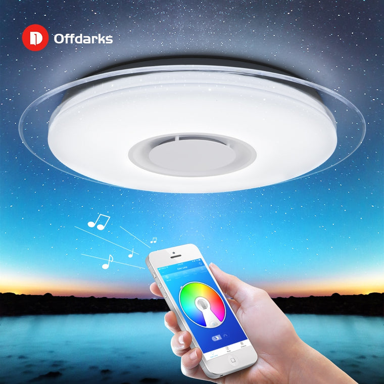 Modern LED ceiling Lights home chandelier lighing 25W 36W 52W APP Bluetooth Music light bedroom lamps Smart ceiling lamp