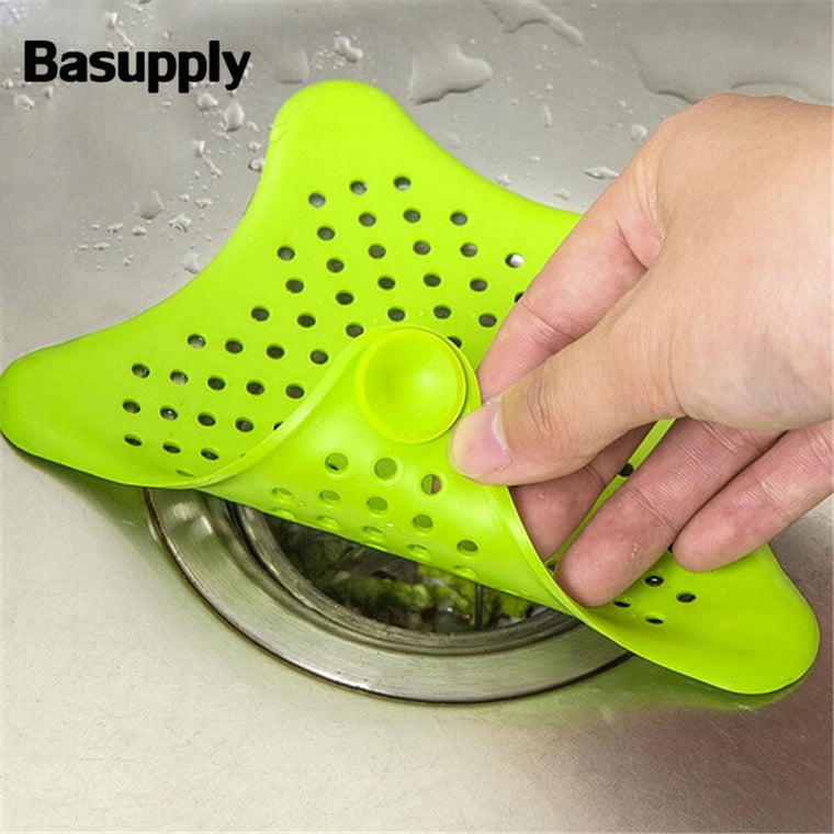 Anti-blocking Floor Drain Silicone Sucker Sewer Outfall Strainer Sink Filter Hair Stopper & Catcher Bathroom Kitchen Accessories