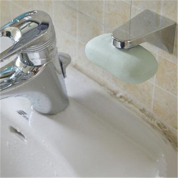 New Home Bathroom Magnetic Soap Holder Container Dispenser Wall Attachment Adhesion Soap Dishes Silver Color Hot Sale