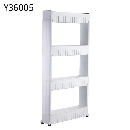 Frap Multipurpose Shelf with Removable Wheels Crack Rack Bathroom Storage Storage Rack Shelf Multi-layer Refrigerator Side Shelf