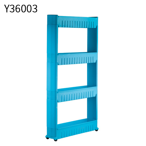 Frap Multipurpose Shelf with Removable Wheels Crack Rack Bathroom Storage Storage Rack Shelf Multi-layer Refrigerator Side Shelf