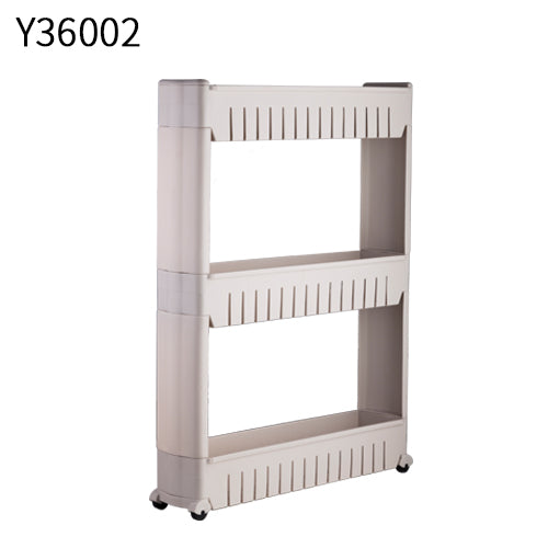 Frap Multipurpose Shelf with Removable Wheels Crack Rack Bathroom Storage Storage Rack Shelf Multi-layer Refrigerator Side Shelf