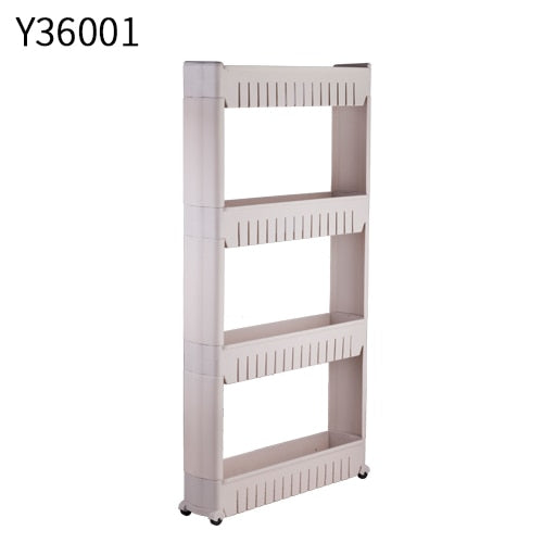 Frap Multipurpose Shelf with Removable Wheels Crack Rack Bathroom Storage Storage Rack Shelf Multi-layer Refrigerator Side Shelf