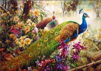 DRAWJOY Framed Pictures DIY Painting By Numbers Wall Art Acrylic Paintings Handpainted Home Decor For Living Room
