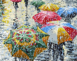 DRAWJOY Framed Pictures DIY Painting By Numbers Wall Art Acrylic Paintings Handpainted Home Decor For Living Room