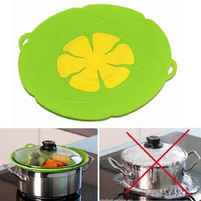 Silicone lid Spill Stopper Cover For Pot Pan Kitchen Accessories Cooking Tools Flower Cookware Kitchen Gadgets