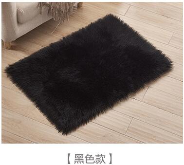 15 Colors Fashion Long Faux Fur Artificial Skin Rectangle/Square Fluffy Chair Seat Sofa Cover Carpet Mat Area Rug Living Bedroom