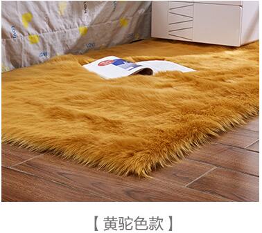 15 Colors Fashion Long Faux Fur Artificial Skin Rectangle/Square Fluffy Chair Seat Sofa Cover Carpet Mat Area Rug Living Bedroom