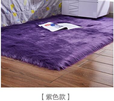 15 Colors Fashion Long Faux Fur Artificial Skin Rectangle/Square Fluffy Chair Seat Sofa Cover Carpet Mat Area Rug Living Bedroom
