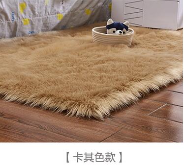 15 Colors Fashion Long Faux Fur Artificial Skin Rectangle/Square Fluffy Chair Seat Sofa Cover Carpet Mat Area Rug Living Bedroom
