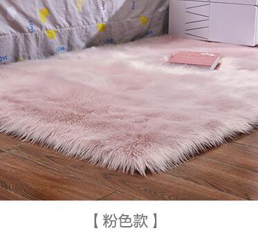 15 Colors Fashion Long Faux Fur Artificial Skin Rectangle/Square Fluffy Chair Seat Sofa Cover Carpet Mat Area Rug Living Bedroom