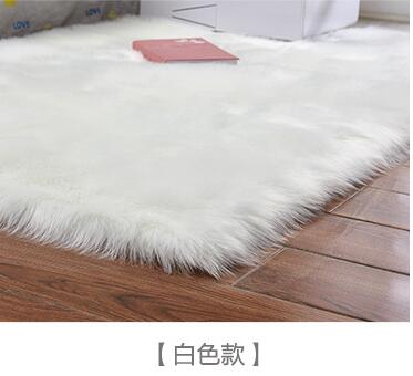 15 Colors Fashion Long Faux Fur Artificial Skin Rectangle/Square Fluffy Chair Seat Sofa Cover Carpet Mat Area Rug Living Bedroom