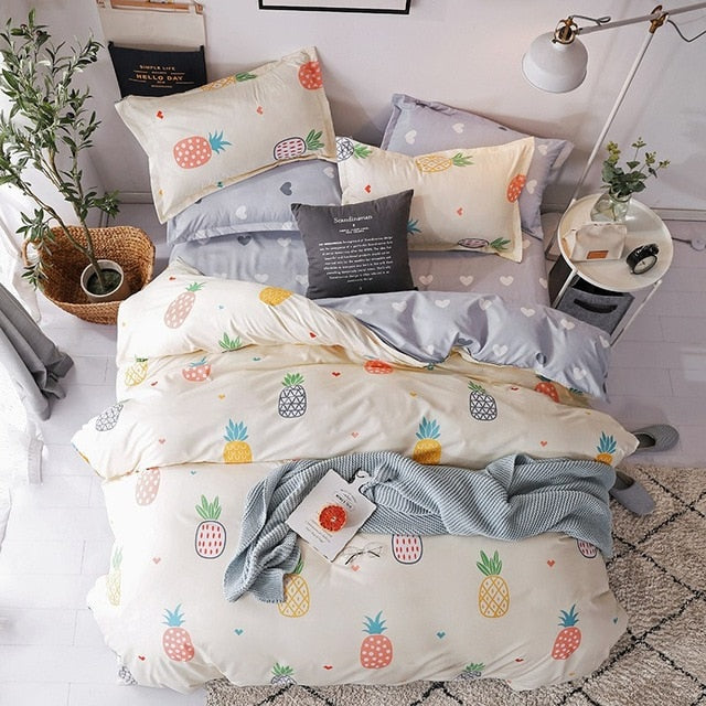 Solstice Home Textile Cartoon Polar bear Bedding Sets Children's Beddingset Bed Linen Duvet Cover Bed Sheet Pillowcase/bed Sets