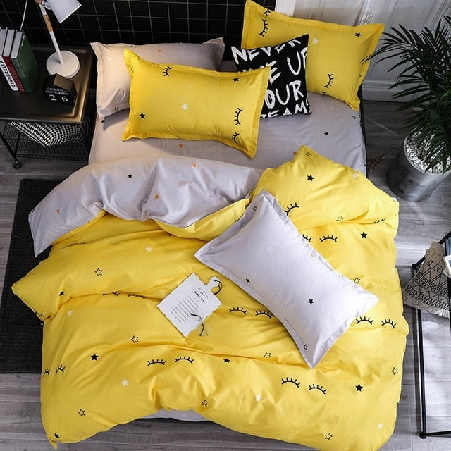 Solstice Home Textile Cartoon Polar bear Bedding Sets Children's Beddingset Bed Linen Duvet Cover Bed Sheet Pillowcase/bed Sets