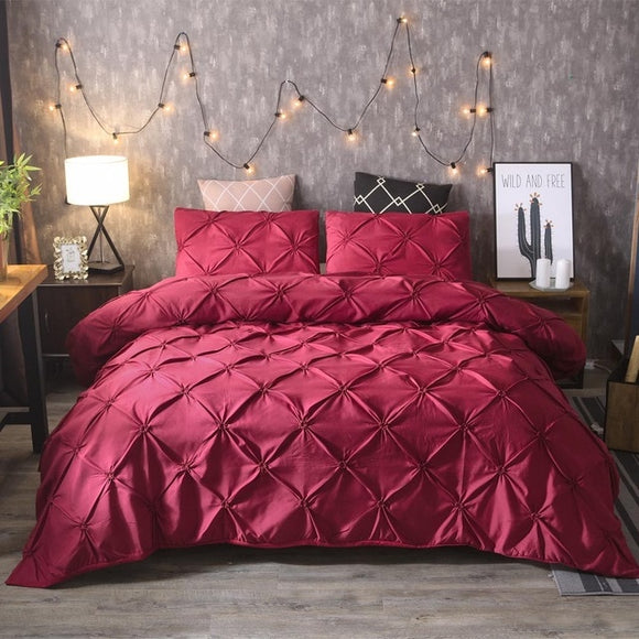WAZIR luxury Pinch Pleat bedding comforter bedding sets bed linen duvet cover set  bedding queen king size bedclothes bed set