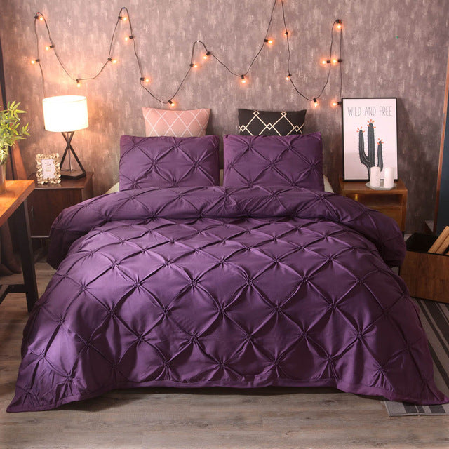 WAZIR luxury Pinch Pleat bedding comforter bedding sets bed linen duvet cover set  bedding queen king size bedclothes bed set