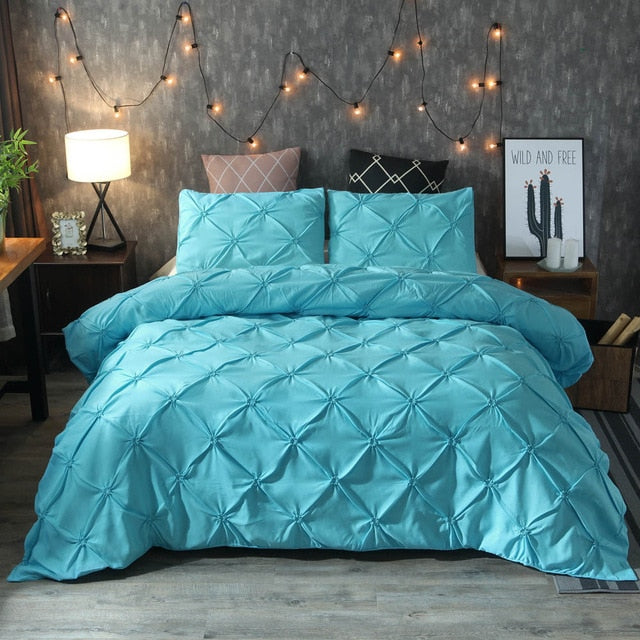 WAZIR luxury Pinch Pleat bedding comforter bedding sets bed linen duvet cover set  bedding queen king size bedclothes bed set