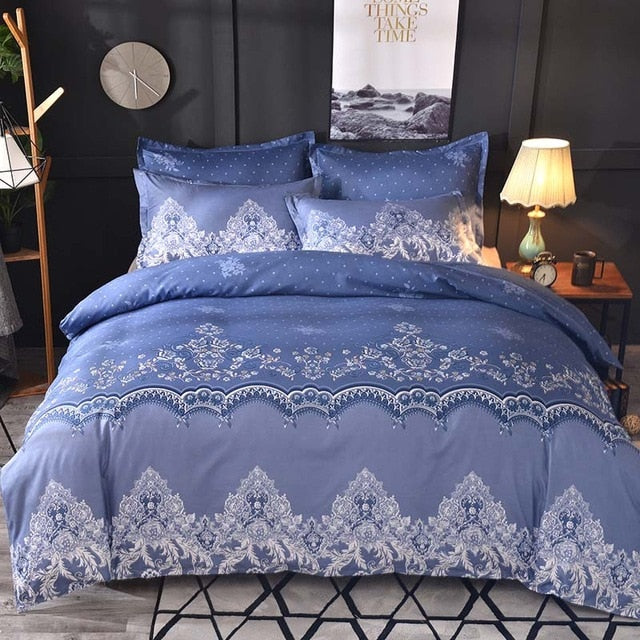 WAZIR Luxury Lace Solid Color Bedding Set 3pcs Duvet Cover set Pillowcases Bed Sheet Bedclothes comforter bedding sets bed linen