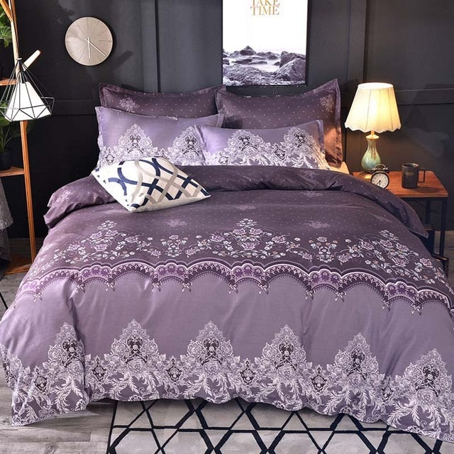WAZIR Luxury Lace Solid Color Bedding Set 3pcs Duvet Cover set Pillowcases Bed Sheet Bedclothes comforter bedding sets bed linen