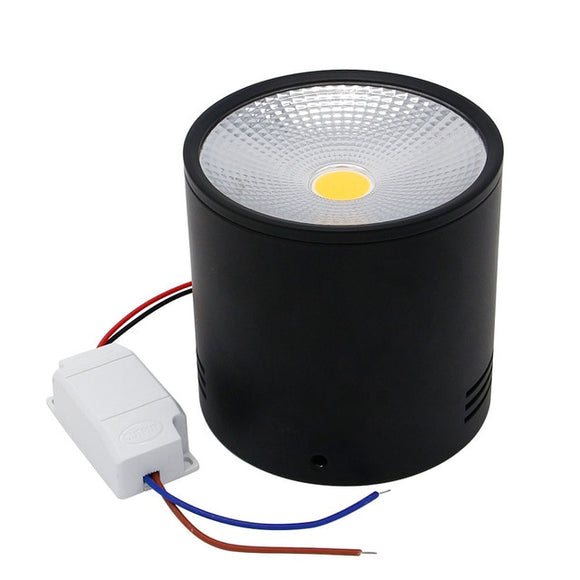 [DBF]LED Surface Mounted Ceiling Lamp with Wire Hanging 3W/5W/7W/10W/12W/15W White/Black AC85-265V Ceiling Spot Light Home Decor