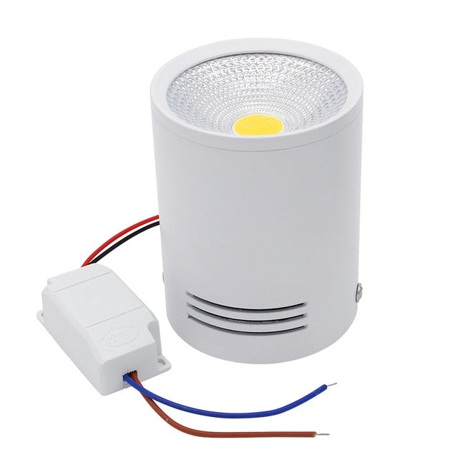 [DBF]LED Surface Mounted Ceiling Lamp with Wire Hanging 3W/5W/7W/10W/12W/15W White/Black AC85-265V Ceiling Spot Light Home Decor