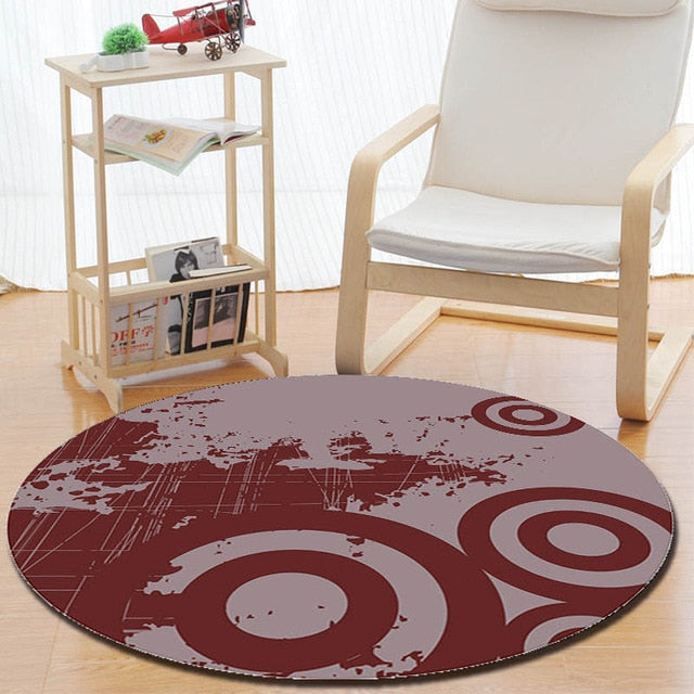 Mandala Retro Ethnic Fashion Kitchen Bathroom Anti Slip round Rugs Home Entrance round floor carpet Door Mat tapis Decoration