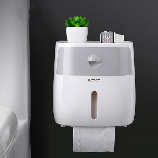 Multipurpose Toilet Paper Holder Stand For Bathroom Accessories Waterproof Storage Box Place Phone Things Toilet Paper Dispenser