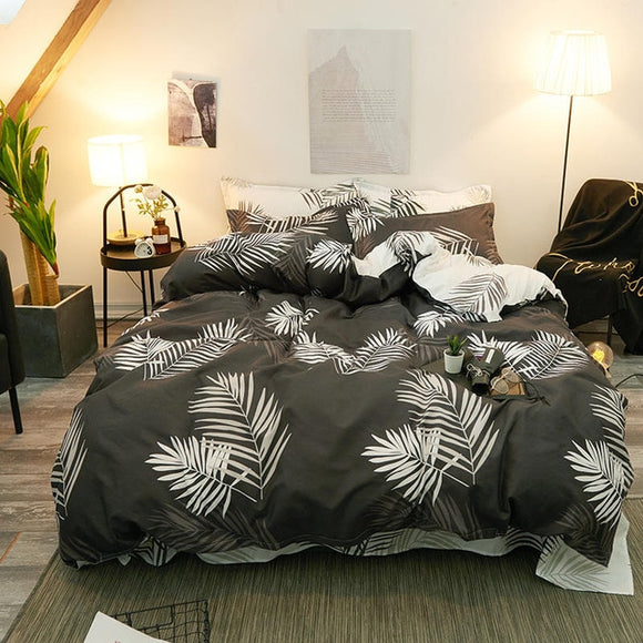 Solstice Cotton Pastoral Flower Cartoon Style Fashion Bedding Bed Linen Bed Sheet Duvet Cover Pillowcase 4pcs Bedding Sets/Queen