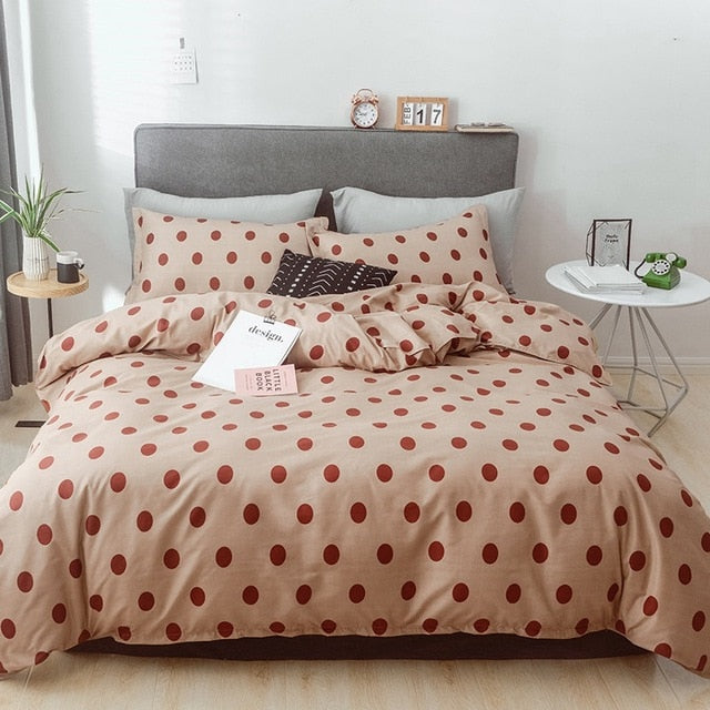 Solstice Cotton Pastoral Flower Cartoon Style Fashion Bedding Bed Linen Bed Sheet Duvet Cover Pillowcase 4pcs Bedding Sets/Queen