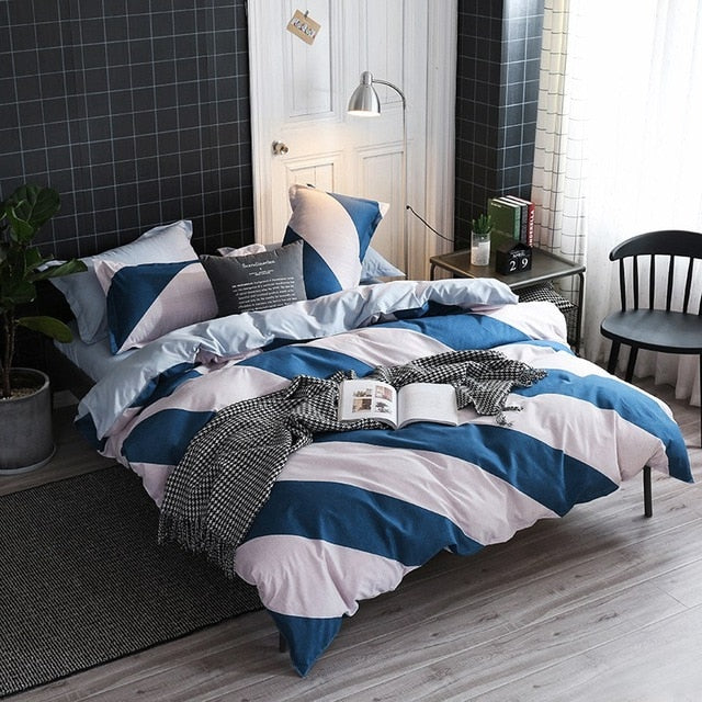 Solstice Cotton Pastoral Flower Cartoon Style Fashion Bedding Bed Linen Bed Sheet Duvet Cover Pillowcase 4pcs Bedding Sets/Queen