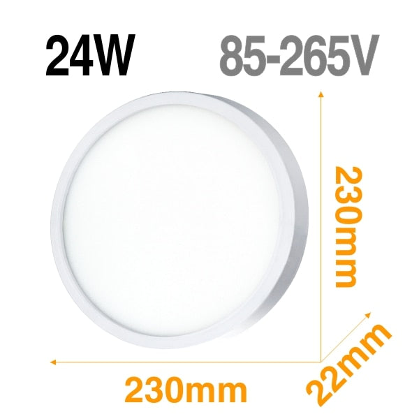 LED Panel Lamp LED Ceiling Light 48W 36W 24W 18W 13W 9W 6W Down Light Surface Mounted AC 85-265V Modern Lamp For Home Lighting
