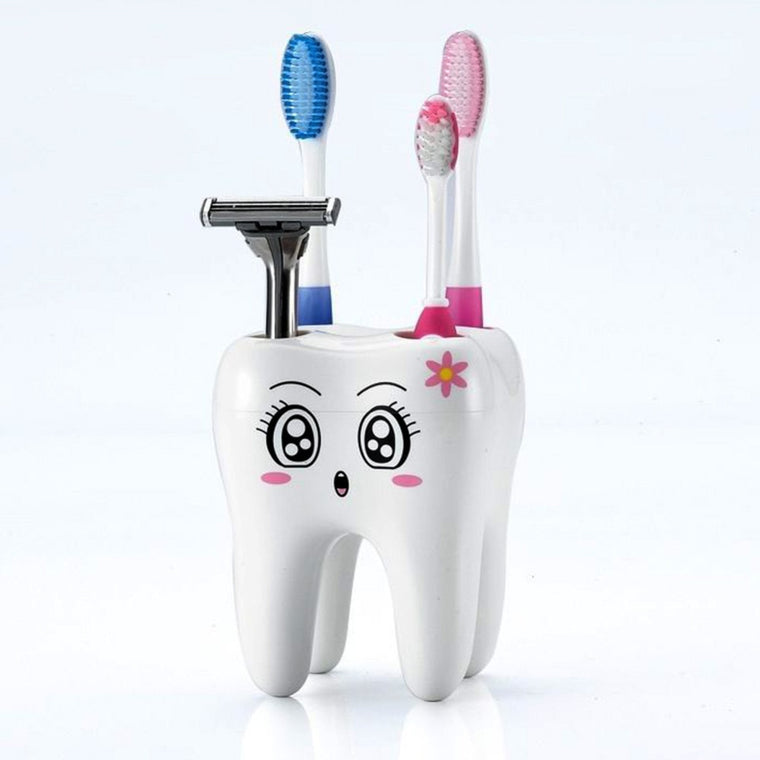Cartoon Toothbrush Holder 4 Hole Style Stand Tray Brush Container Bathroom Product