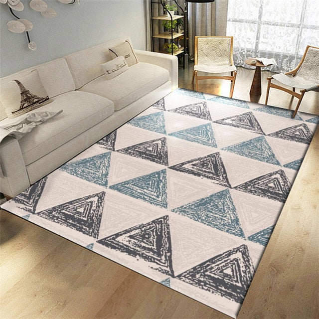 Fashion modern metal golden carpet black geometric bedroom door rug livingroom carpet parlor tapete fashion decorative mat