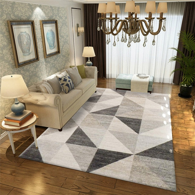 Fashion modern metal golden carpet black geometric bedroom door rug livingroom carpet parlor tapete fashion decorative mat