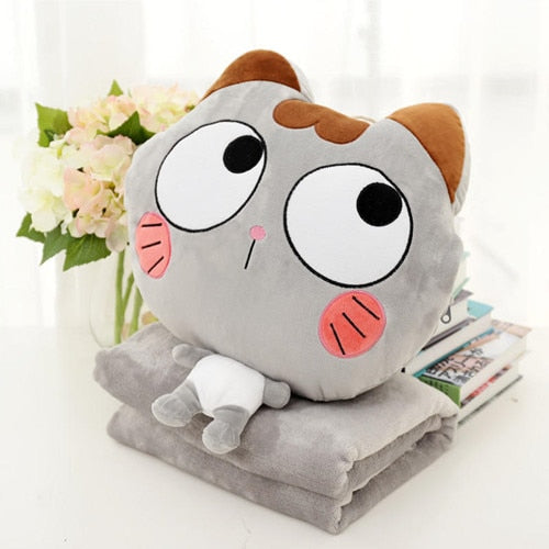 Luxury Bedding Set Flannel Cartoon Pink Cat Duvet Cover Set Queen Size Bed Linen Valentine Cute Bed Sheet Kids Bedding