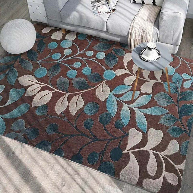 European Style High Quality Art Flower Art Carpet For Living Room Bedroom Anti-Slip Floor Mat Fashion Kitchen Carpet Area Rugs