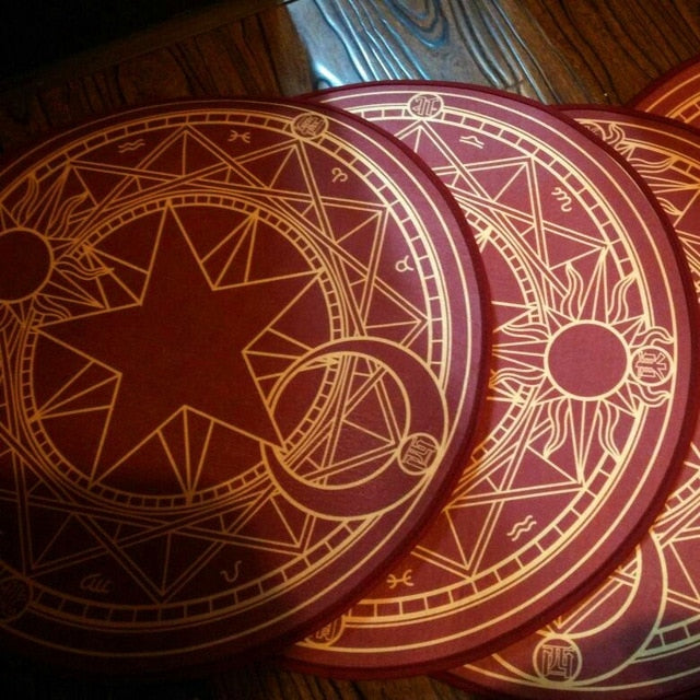 Magic Array Round Carpet Living Room Print Mats Children Cartoon Star Rug Mat Fashion Circular Carpet Home Decorate Use