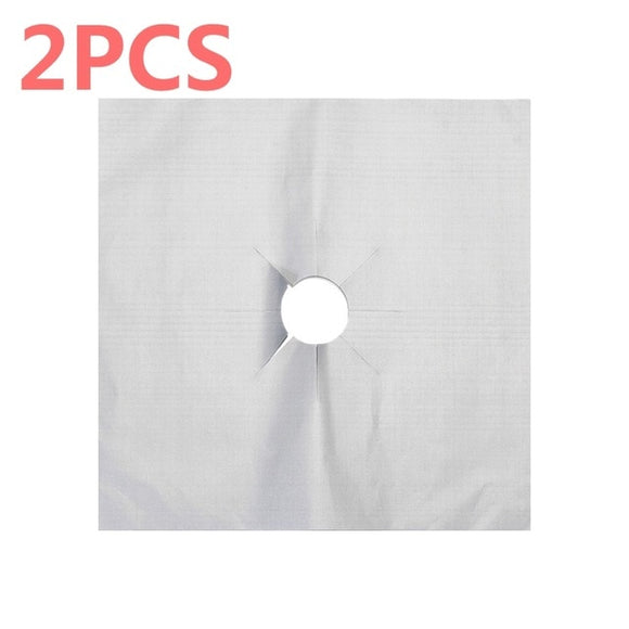 YTE 2pcs Gas Stove Protectors Reusable Gas Stove Burner Cover Liner Mat Fire Injuries Protection Trivets Kitchen Specialty Tools