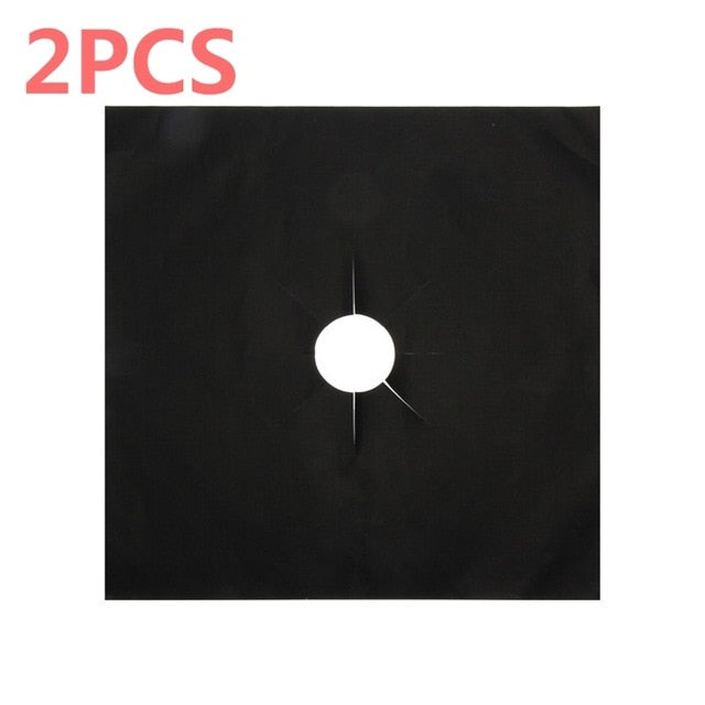 YTE 2pcs Gas Stove Protectors Reusable Gas Stove Burner Cover Liner Mat Fire Injuries Protection Trivets Kitchen Specialty Tools